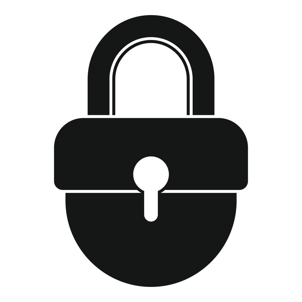 Investigator padlock icon, simple style vector