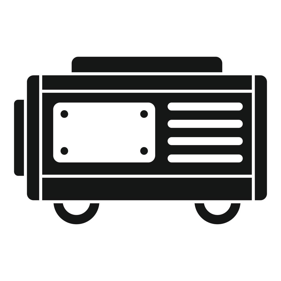 Fuel generator icon, simple style vector