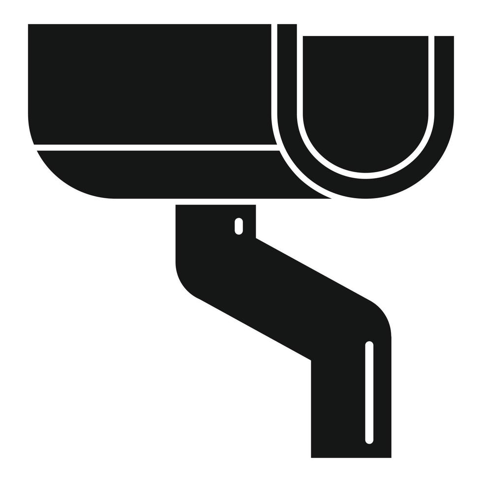 Chute gutter icon, simple style vector