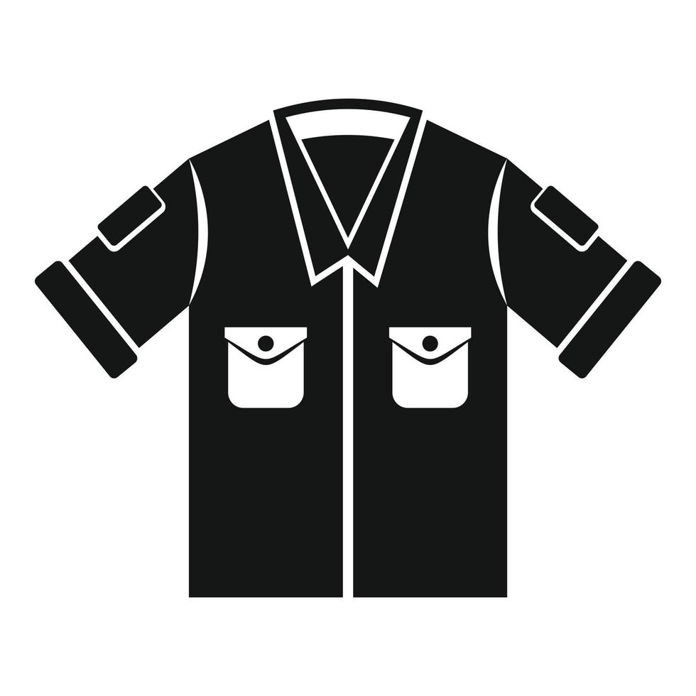 Safari shirt icon, simple style vector