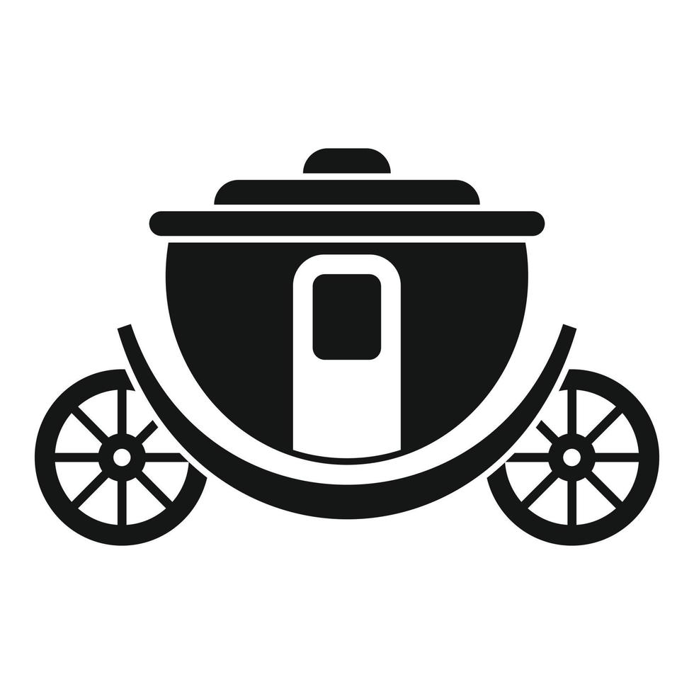Brougham icon, simple style vector