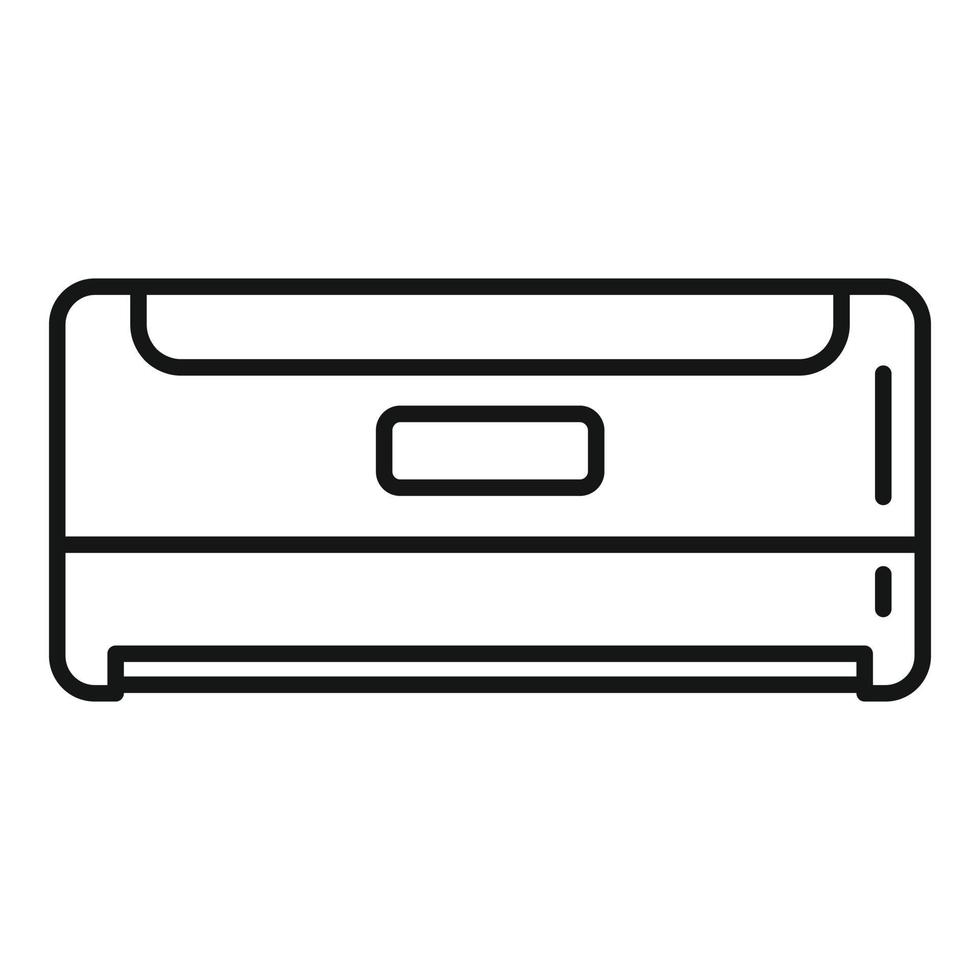 Balance air conditioner icon, outline style vector