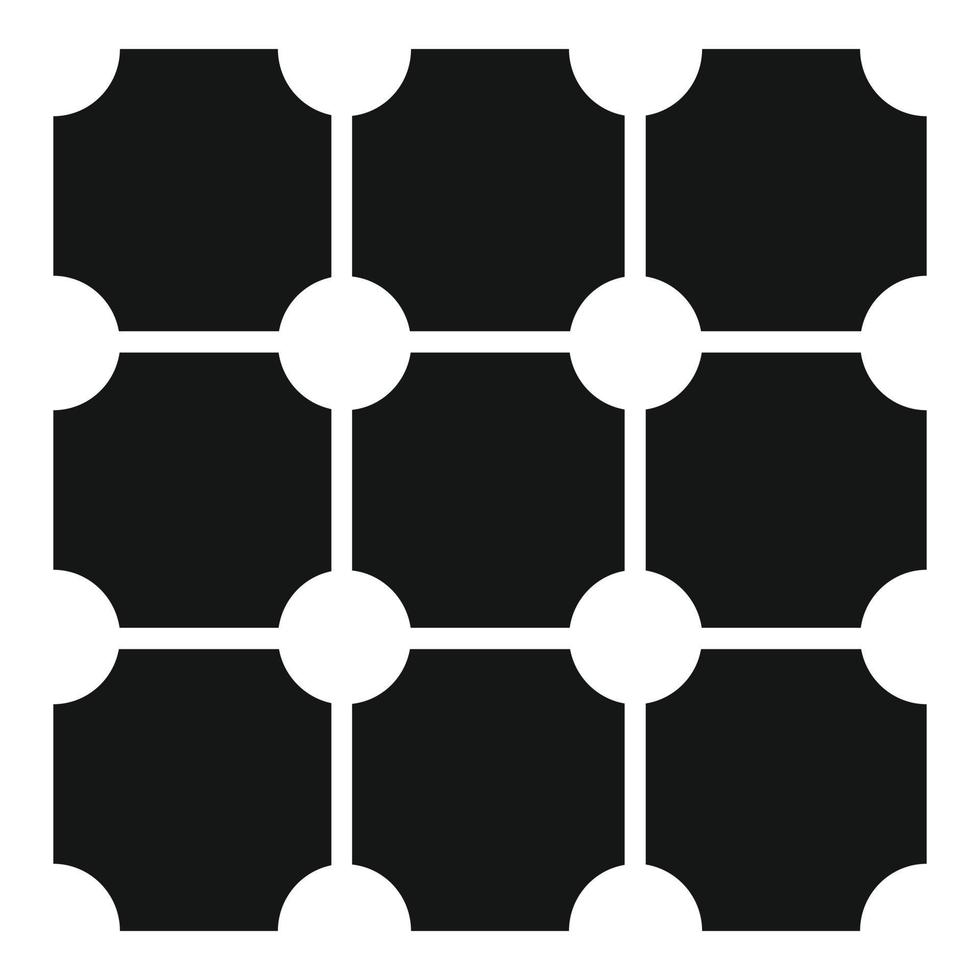 Paving surface icon, simple style vector