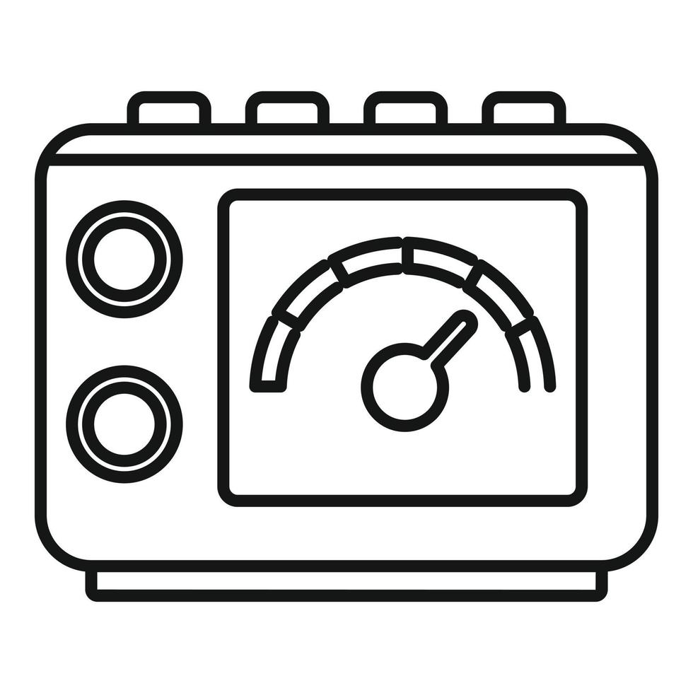 Tattoo device icon, outline style vector