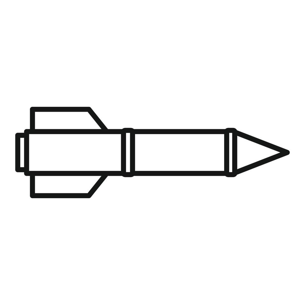 Missile urban icon, outline style vector