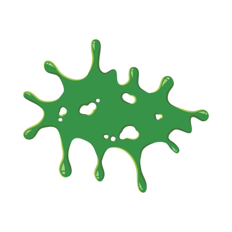 Slime splashes. Realistic green slime. Graphic concept for your