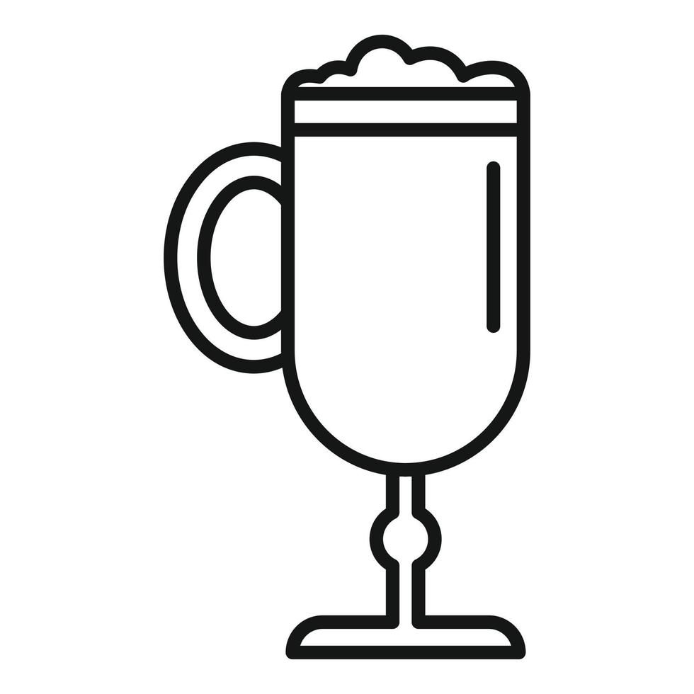 Bartender drink icon, outline style vector