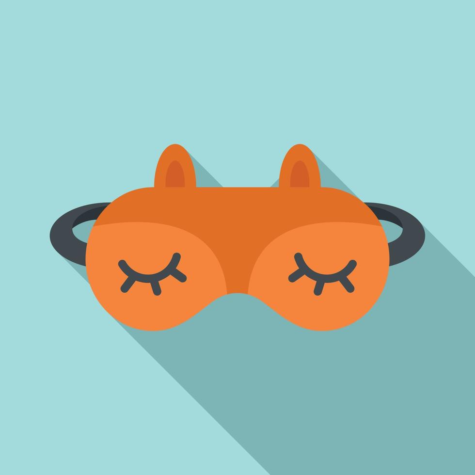 Lifestyle sleeping mask icon, flat style vector