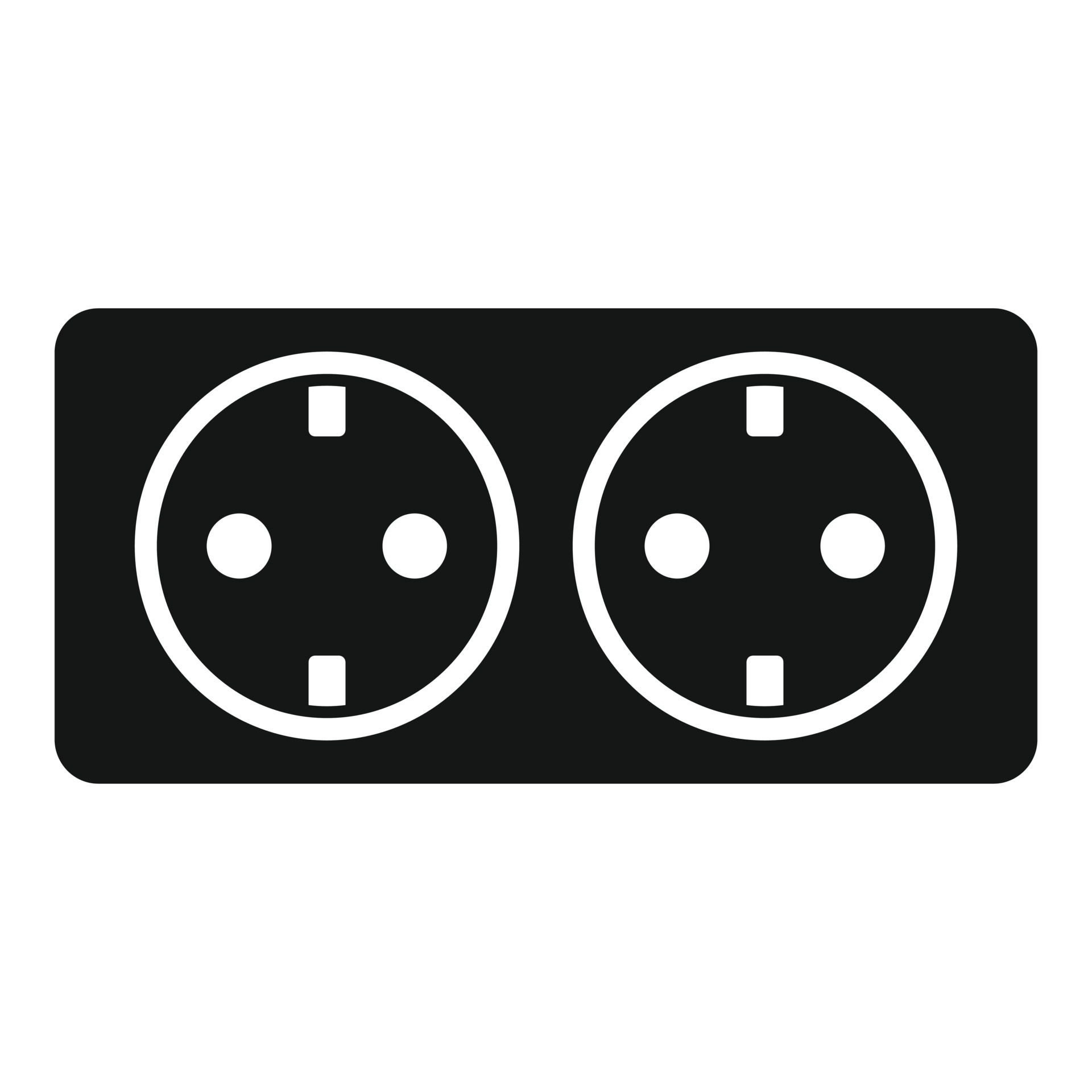Double wall power socket icon, simple style 14518335 Vector Art at Vecteezy