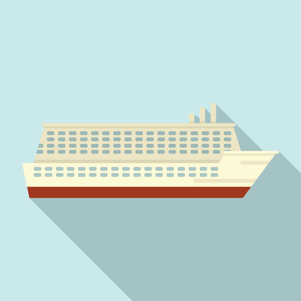 Industry cruise icon, flat style vector