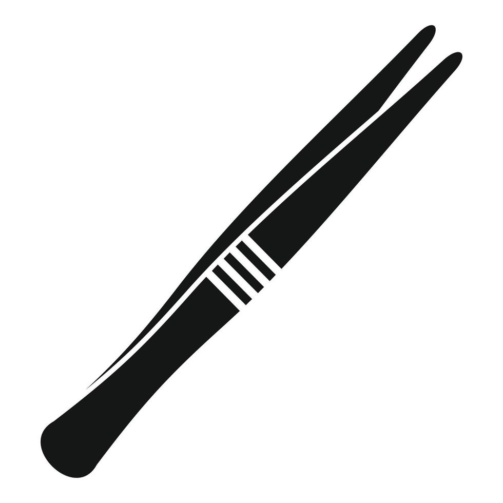 Dentist forceps icon, simple style vector