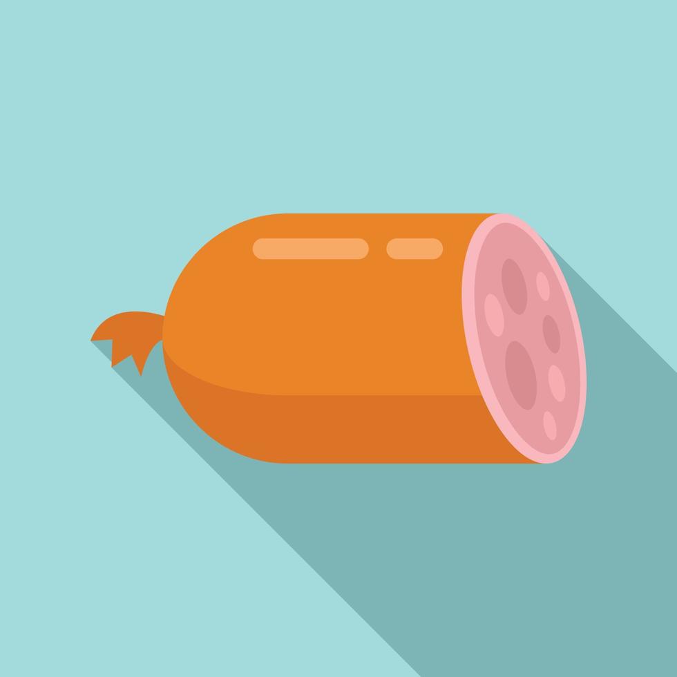 Sausage icon, flat style vector