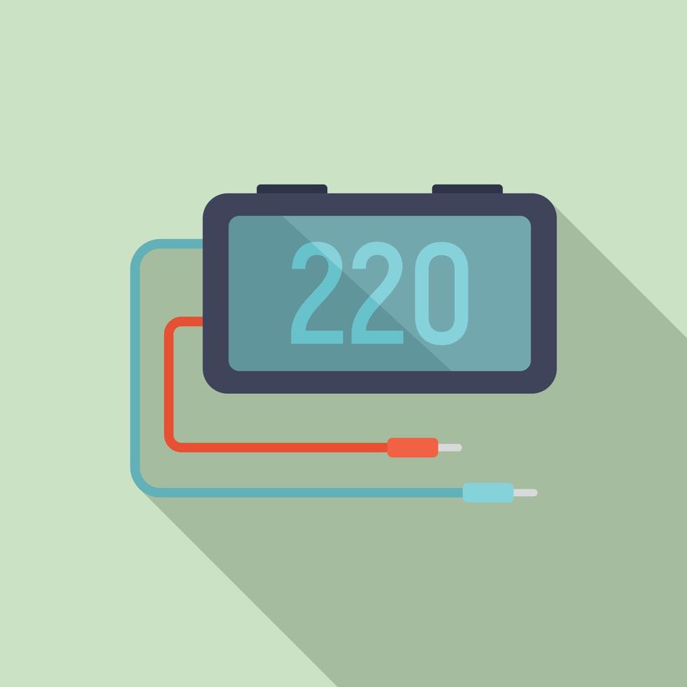 Digital multimeter icon, flat style vector