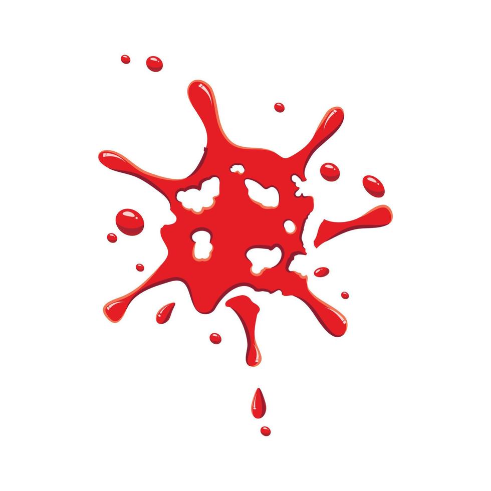 Small spot of blood icon vector