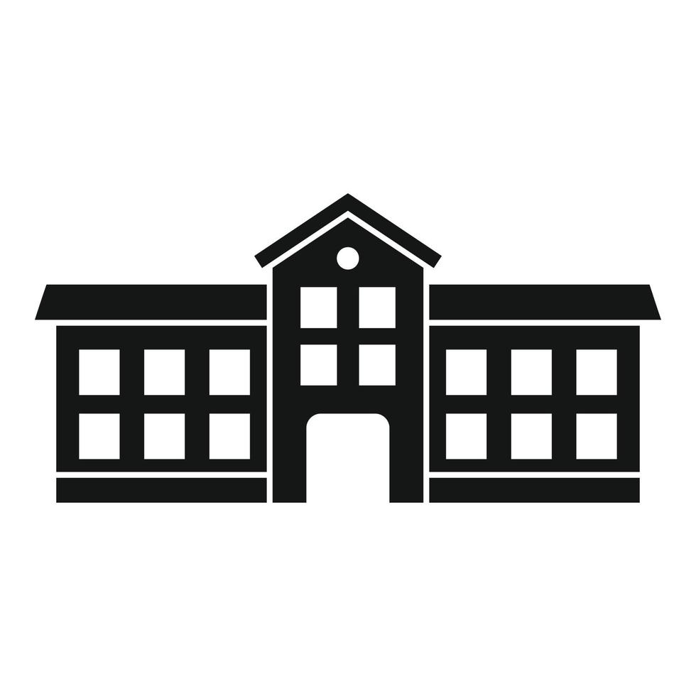 Famous university icon, simple style vector