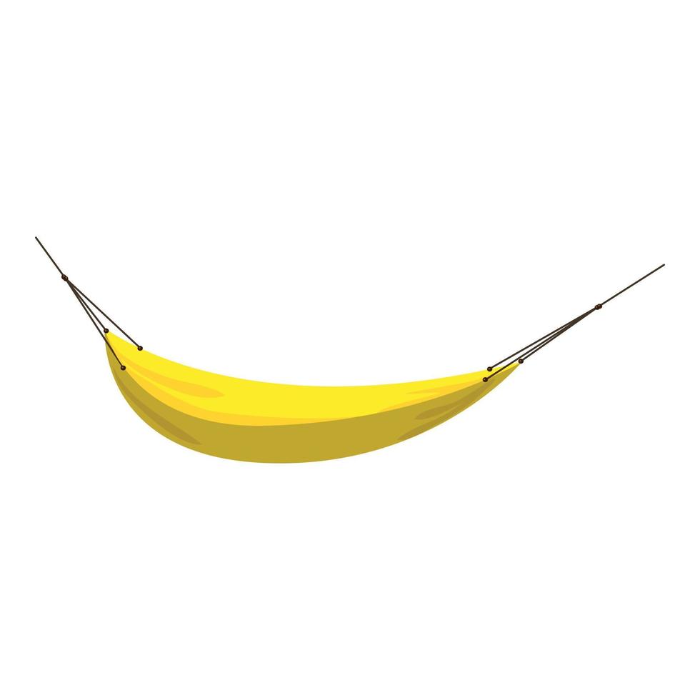 Beach hammock icon, cartoon style vector