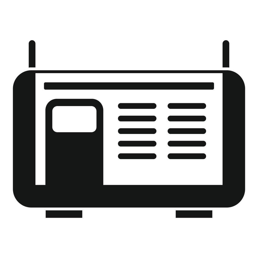 Electric welding icon, simple style vector