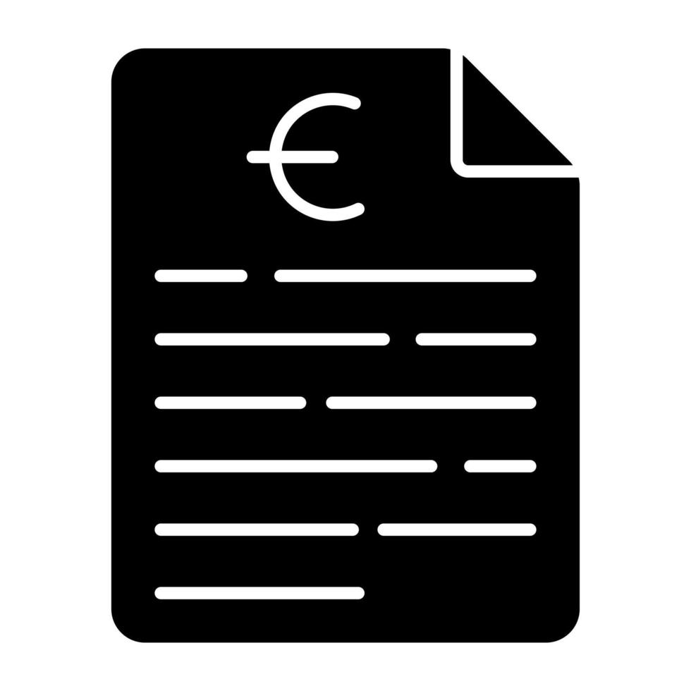 Modern design icon of financial paper vector