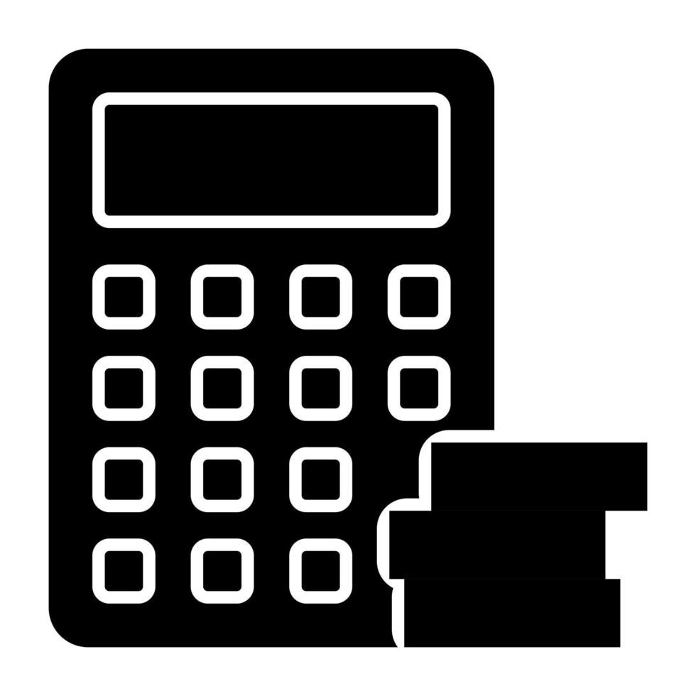 A premium download icon of financial calculation vector