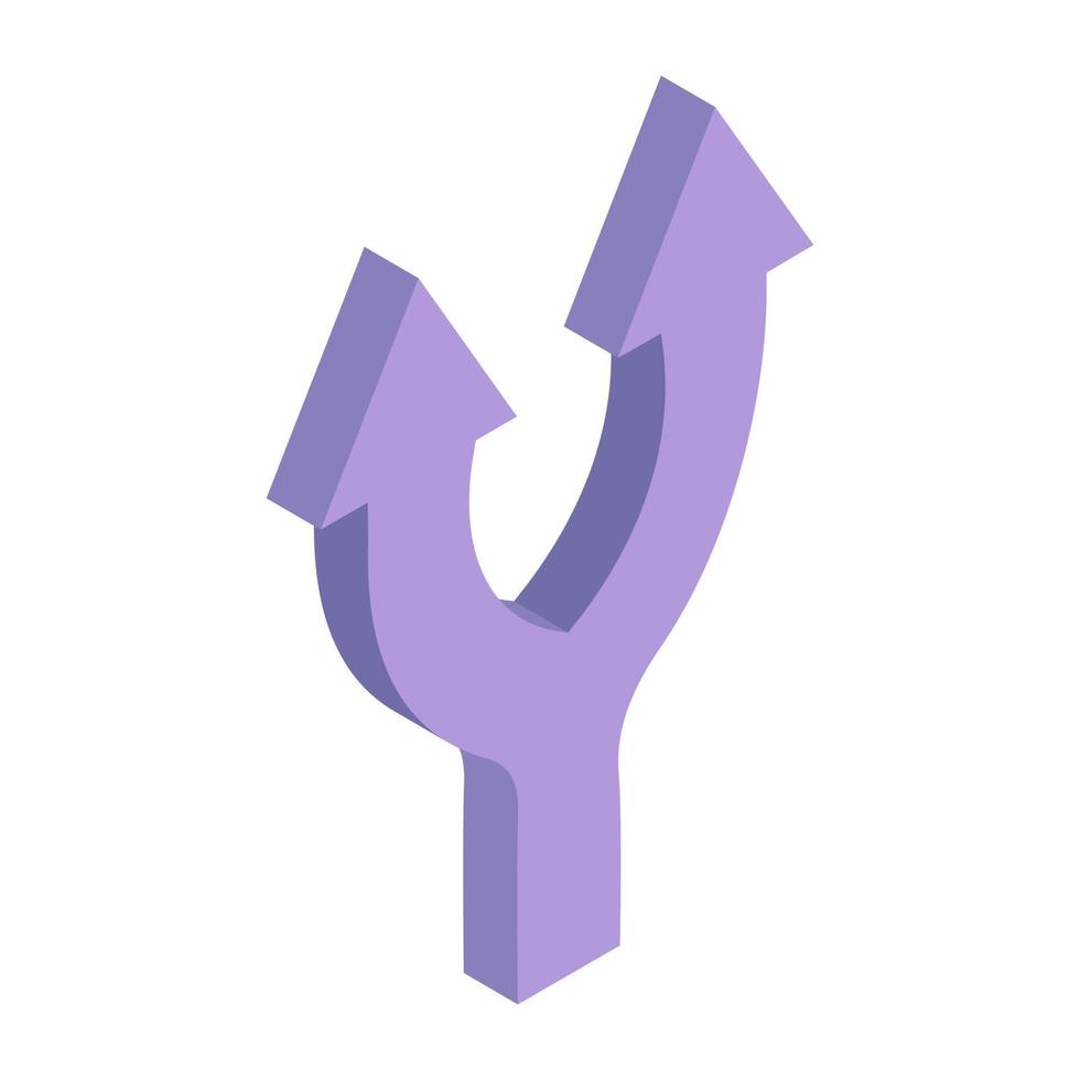 A trendy vector design arrow