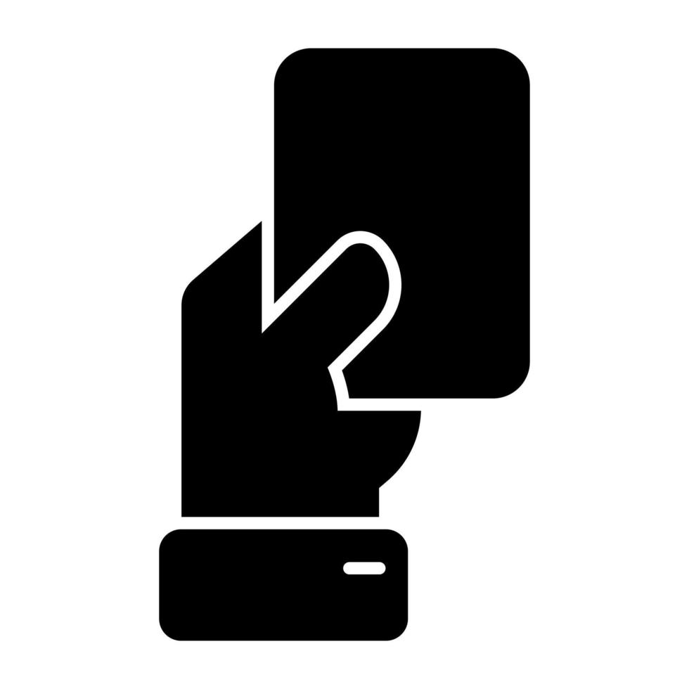 A unique design icon of penalty card vector