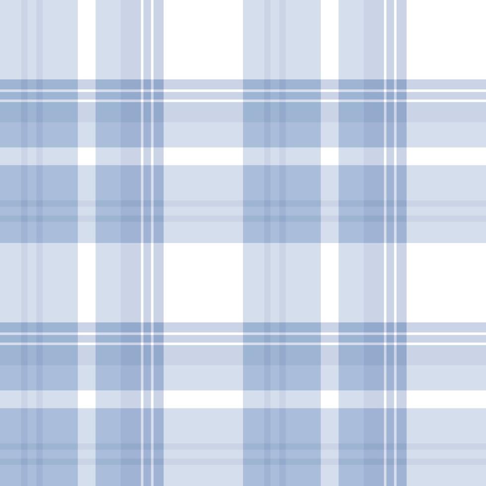 Seamless pattern in light blue and white colors for plaid, fabric, textile, clothes, tablecloth and other things. Vector image.