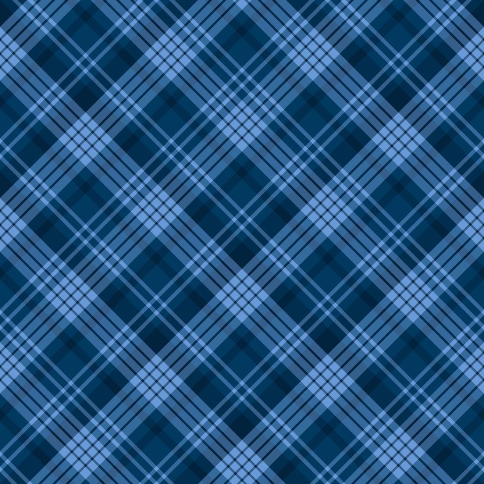 Seamless pattern in dark blue colors for plaid, fabric, textile, clothes, tablecloth and other things. Vector image. 2