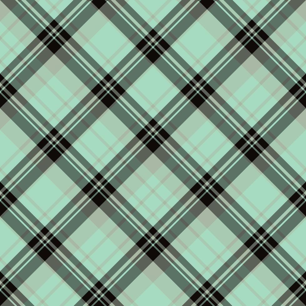 Seamless pattern in beautiful black and light green colors for plaid, fabric, textile, clothes, tablecloth and other things. Vector image. 2