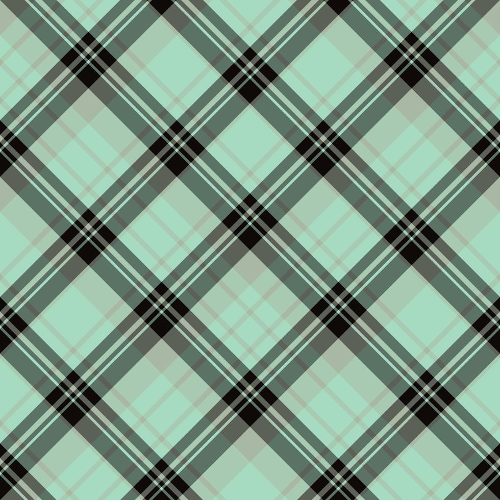 Seamless pattern in beautiful black and light green colors for plaid, fabric, textile, clothes, tablecloth and other things. Vector image. 2