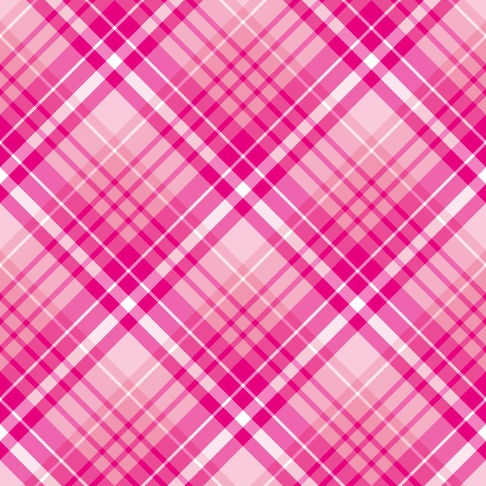 Seamless pattern in stylish pink colors for plaid, fabric, textile, clothes, tablecloth and other things. Vector image. 2