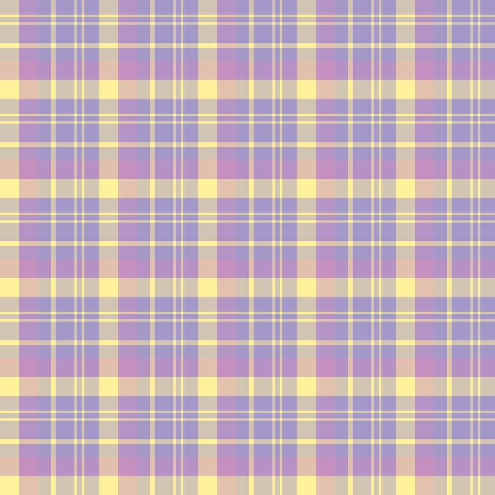 Seamless pattern in great yellow and violet colors for plaid, fabric, textile, clothes, tablecloth and other things. Vector image.