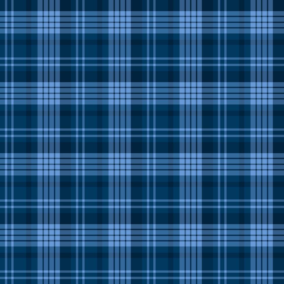 Seamless pattern in dark blue colors for plaid, fabric, textile, clothes, tablecloth and other things. Vector image.