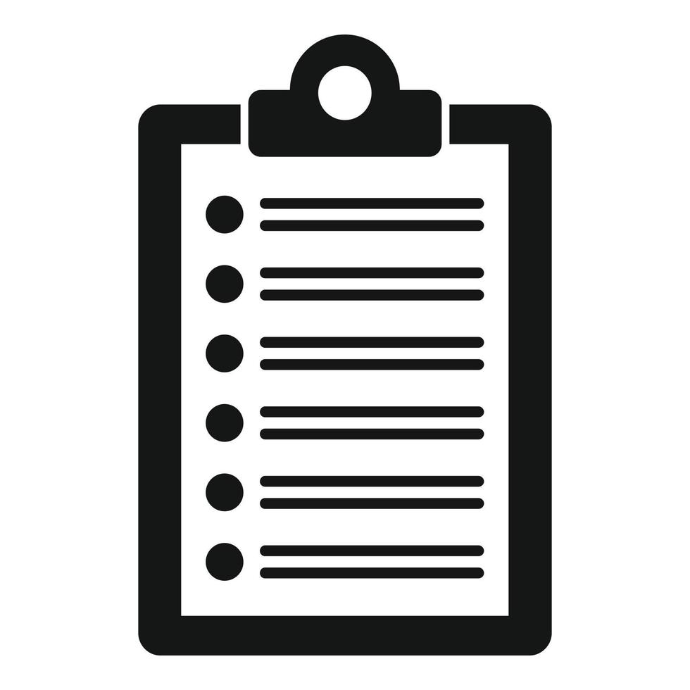 Library do list icon, simple style vector