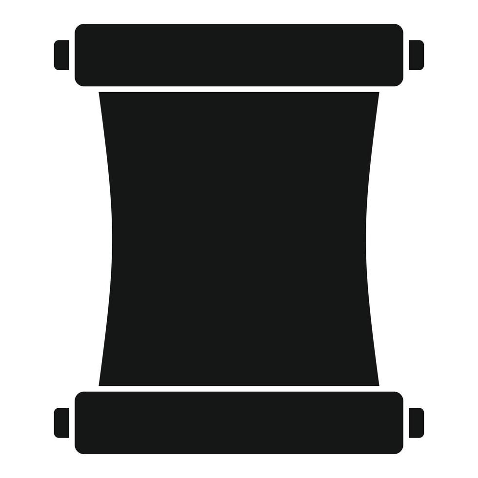 icono de papiro ninja, estilo simple vector