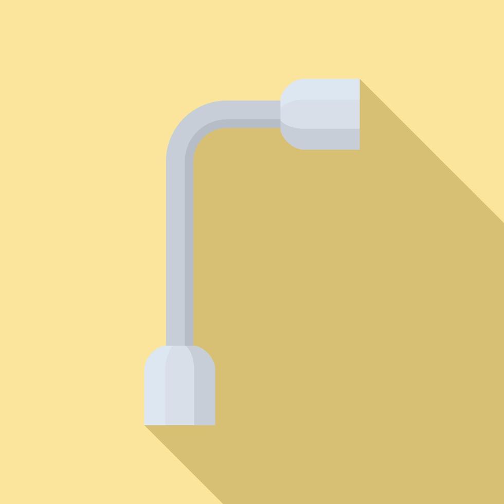 Car wheel key icon, flat style vector