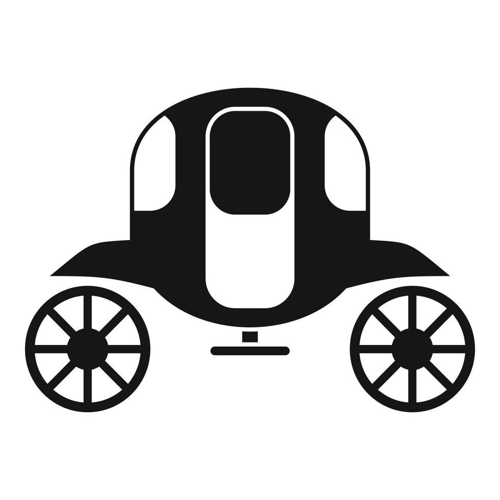 Luxury brougham icon, simple style vector