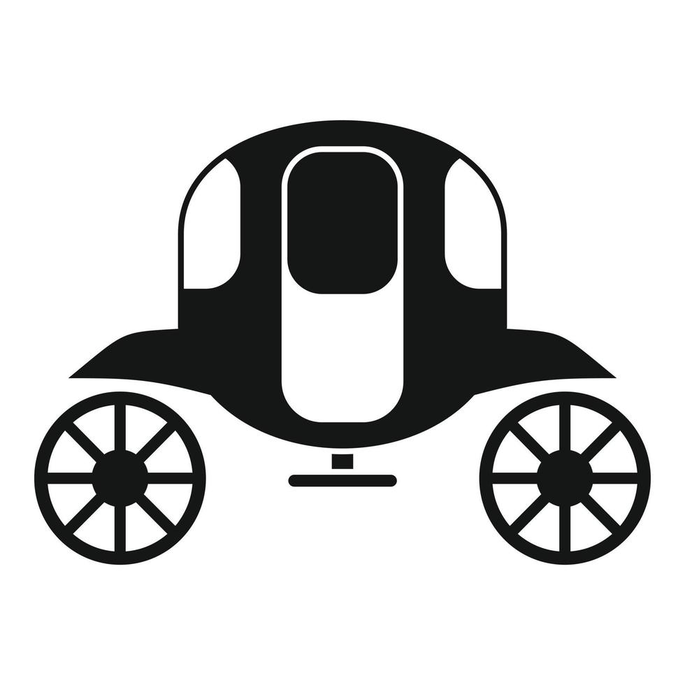 Luxury brougham icon, simple style vector