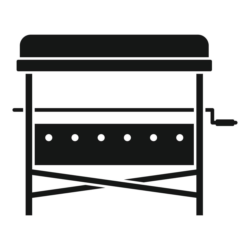 icono de soporte de barbacoa, estilo simple vector