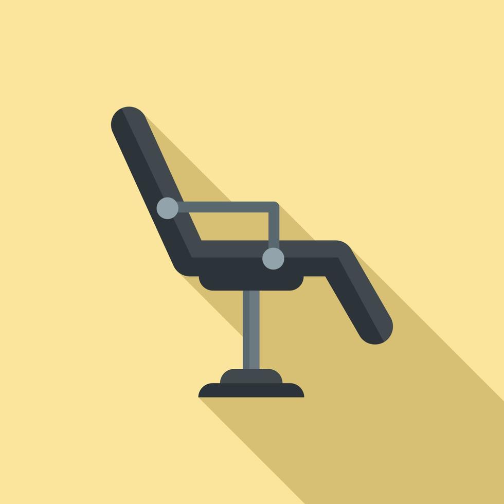 Piercing salloon chair icon, flat style vector