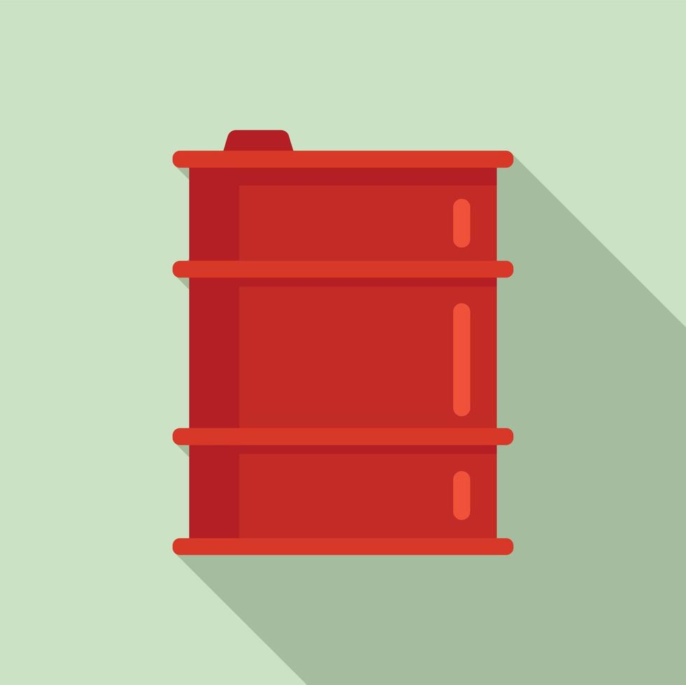 Barrel storage icon, flat style vector