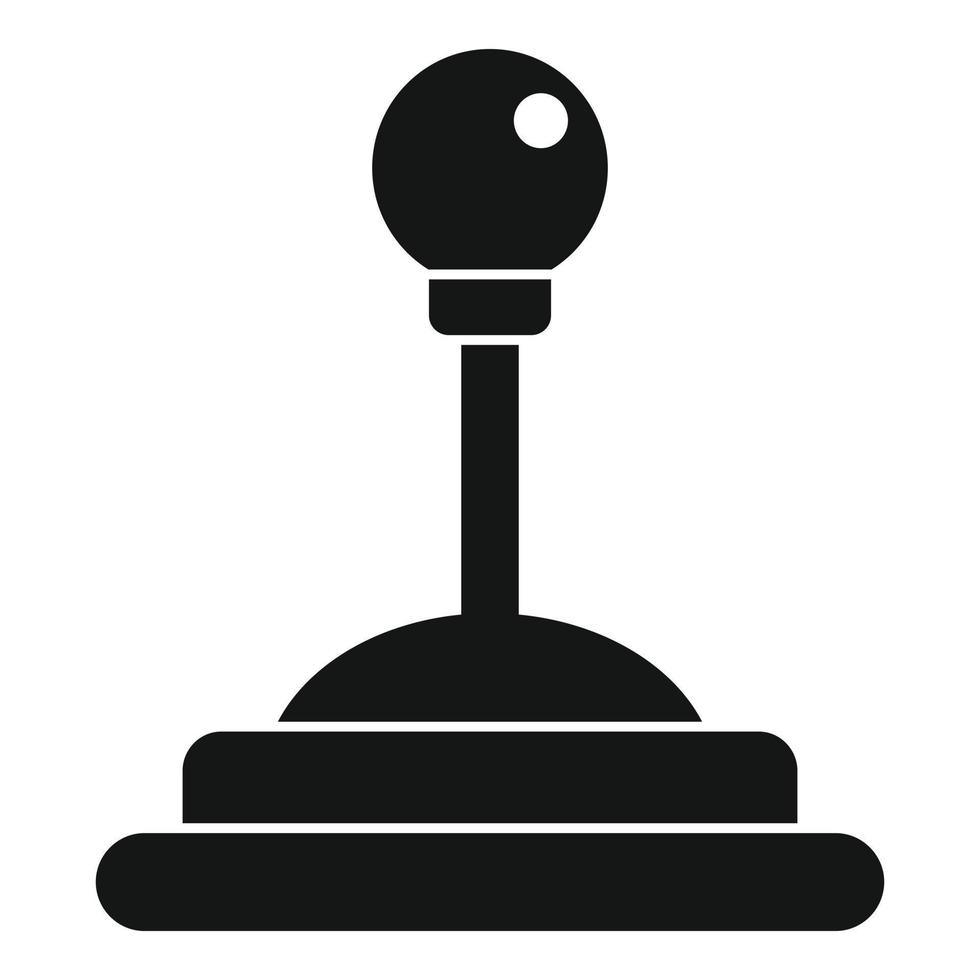 icono de joystick de videojuegos, estilo simple vector