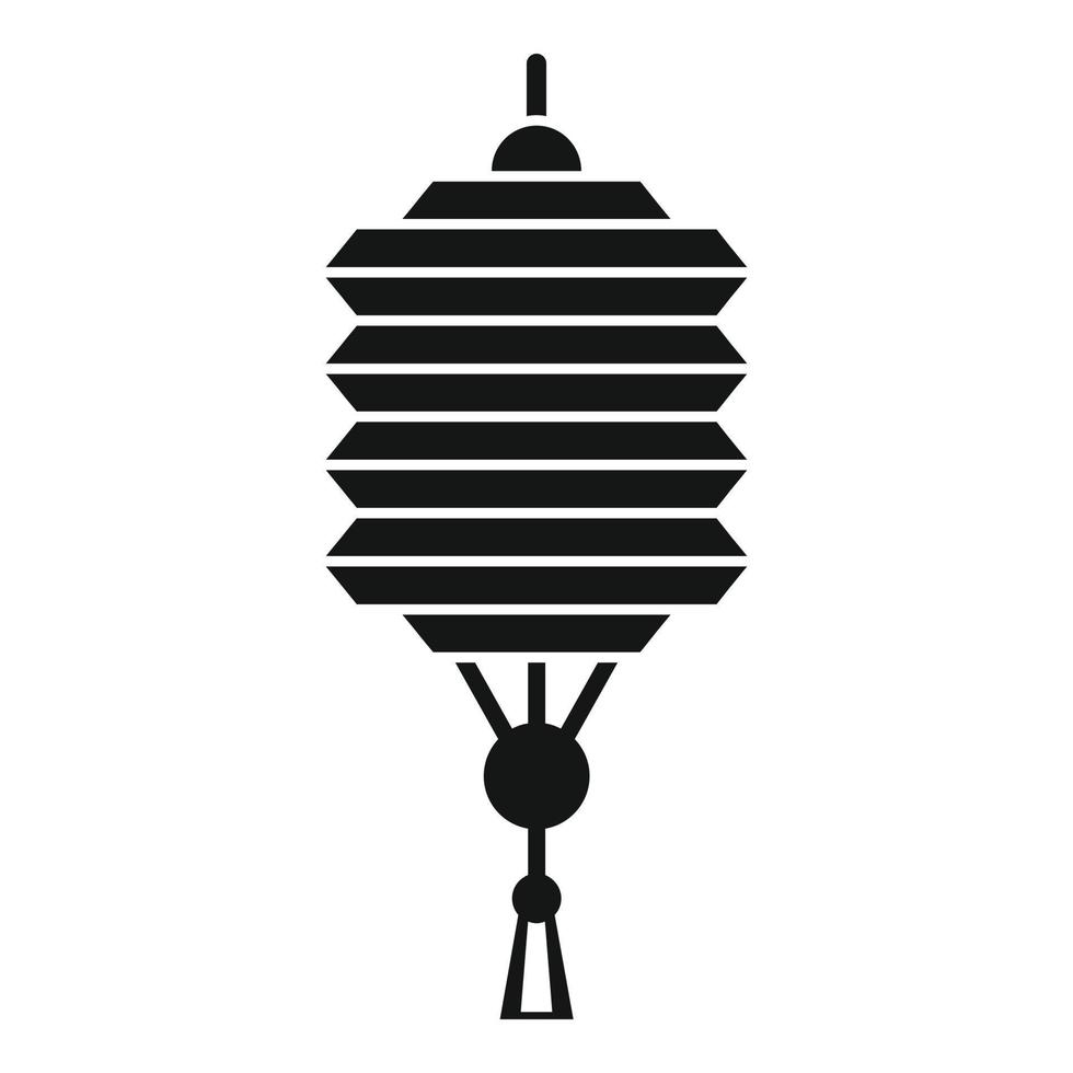 Design chinese lantern icon, simple style vector