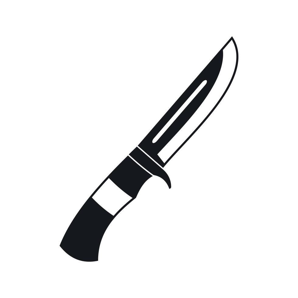 icono de cuchillo, estilo simple vector