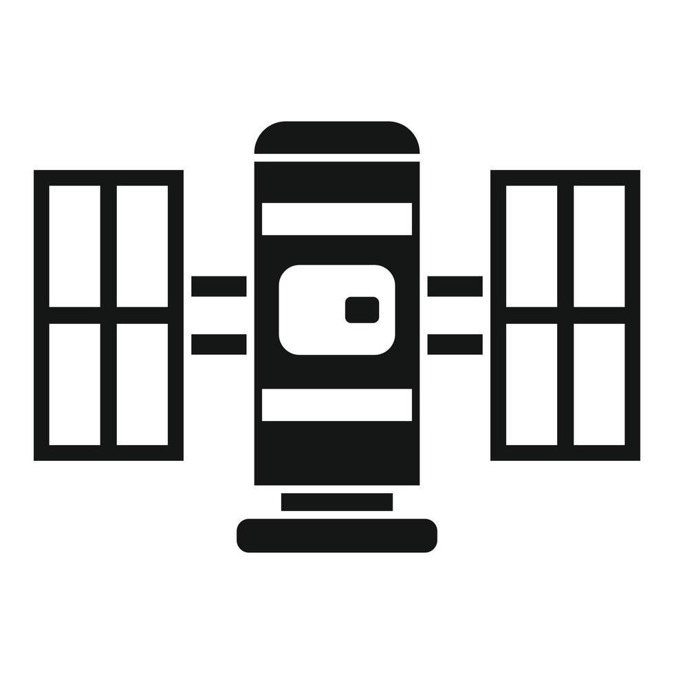 Mobile satellite icon, simple style vector