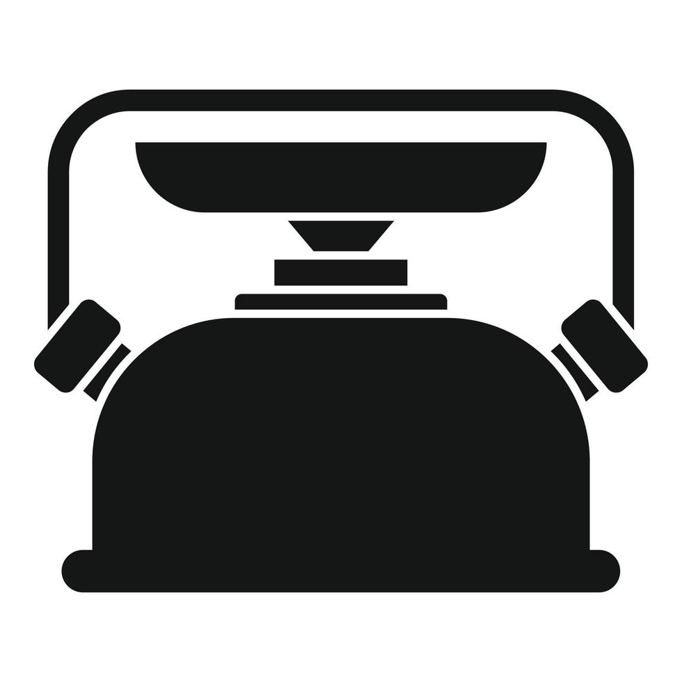 Gasoline lamp icon, simple style vector