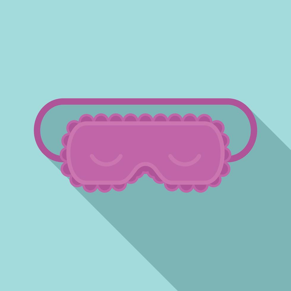 Sleeping mask icon, flat style vector
