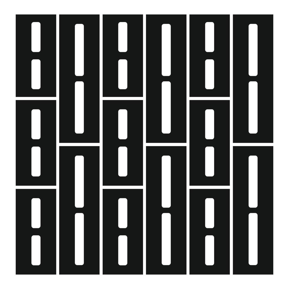 Paving cement icon, simple style vector