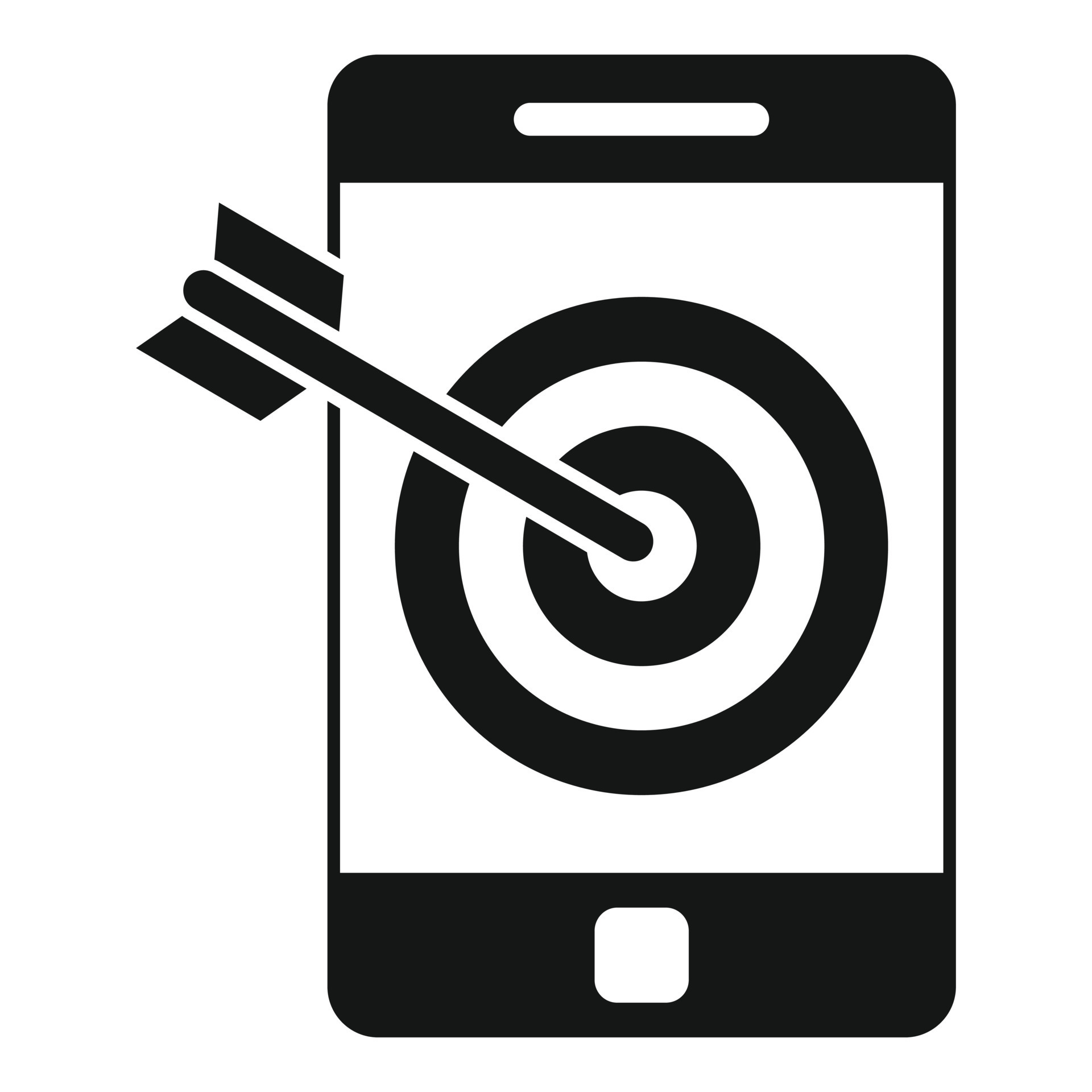 Smartphone target content icon, simple style 14520578 Vector Art at