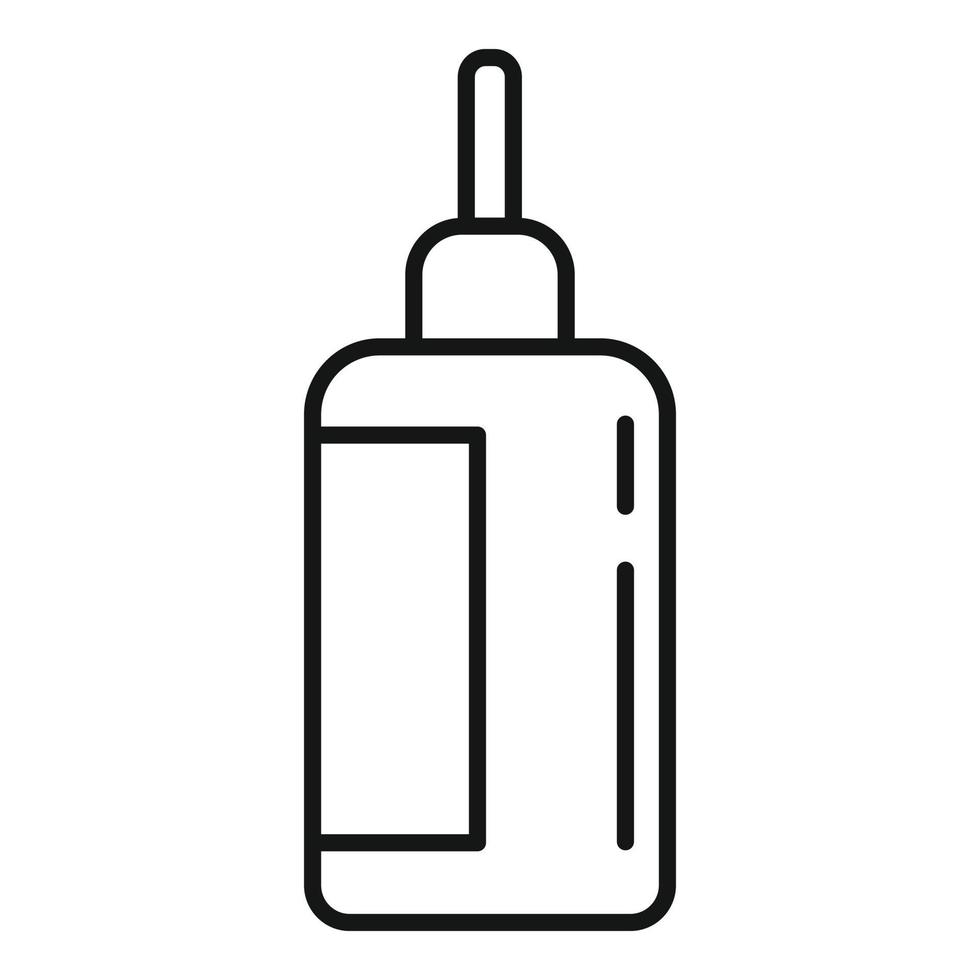 Homeopathy dropper bottle icon, outline style vector