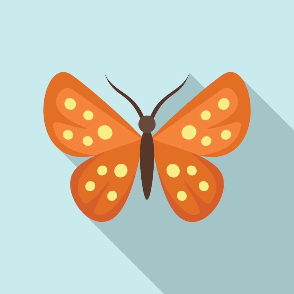 Garden butterfly icon, flat style vector